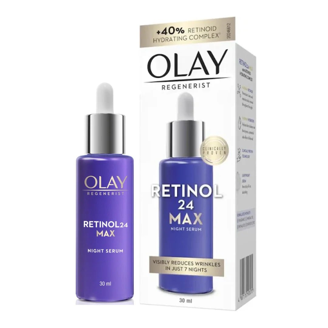 ornsm - Olay Retinol24 Max Night Serum l Visibly Reduces Fine Lines in 7 Nights | Max Repair, Max Hydration l No Redness or Irritation | Fragrance Free l Normal, Oily, Dry and Combination Skin l 30ml - Looknstyle