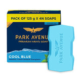 pacoolsop - Park Avenue Bathing Soap, Cool Blue, 125g Carton pack of 4 - Looknstyle