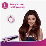 - Philips Straightener with SilkProtect Technology. Straighten & Curl, Suitable for All Hair Types (Lavender) - BHS393/40 - Looknstyle