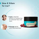 pmrdvnfccrm-PILGRIM French Red Vine Youthful Glow Moisturizer SPF 30 with Vitamin C, Rosehip Oil For Anti Ageing, Sun Protection PA+++, Daily Use, Dry, Oily, Combination Skin, Men & Women, 50g-Looknstyle