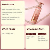 PLIXFKX - PLIX - THE PLANT FIX Flaxseed Ultrasmooth Advanced Shampoo | Plant Keratin PF & Flaxseed Oil | For Smooth & Shiny Hair | Paraben & Sulphate Free | For Men & Women | 200ml - Looknstyle