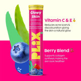 PLIX - THE PLANT FIX Glutathione Tablets With Vitamin C For Clear And Youthful Skin (Strawberry)|15 Collagen Supplements (Pack of 2) - Deals999