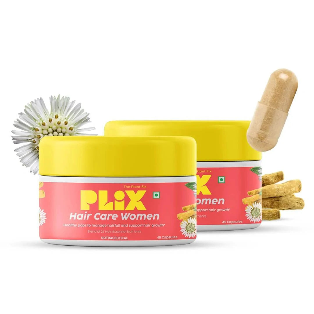 PLIX - THE PLANT FIX Hair Care 60 Capsules For Women (Pack of 2) - Deals999