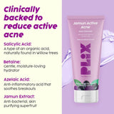 PLIX - THE PLANT FIX Jamun Face Wash and Acne Marks Serum Combo(100ml + 30ml) For Acne spots & Oil Control, For Breakouts | Oily & Acne Prone Skin | Women & Men - Deals999