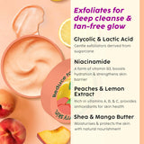 plxscrub - PLIX - THE PLANT FIX Peaches & Lemon Detan Bump Eraser Scrub (200g) | Removes Tan & Restores Skin’s Moisture, Reduces Dark Spots, Uneven Skin Tone, & Reveals Softer Smoother Skin - Looknstyle