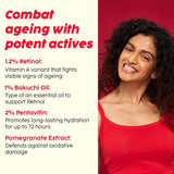 plxpmgnrm - PLIX - THE PLANT FIX Pomegranate 1.20% Retinol & 1% Bakuchi Oil Anti Ageing Night Cream | 50 G - Looknstyle