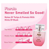 Plum BodyLovin' Tulip Don't Lie Eau De Parfum | Long Lasting & Luxurious Fresh Floral Fragrance | Luxury Perfume For Women | Tulip, Rose, Pomelo & Musk Notes (50 ml) - Deals999