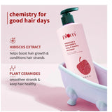 Plum Hibiscus & Ceramides Long & Healthy Shampoo | Hydrates & Conditions Hair, Prevents Split Ends |Contains Hibiscus Extracts, Ceramides |100% Vegan | 250ml - Deals999