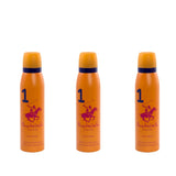 Beverly Hills Polo Club No.1 deodorant for women 150ml (pack of 3)