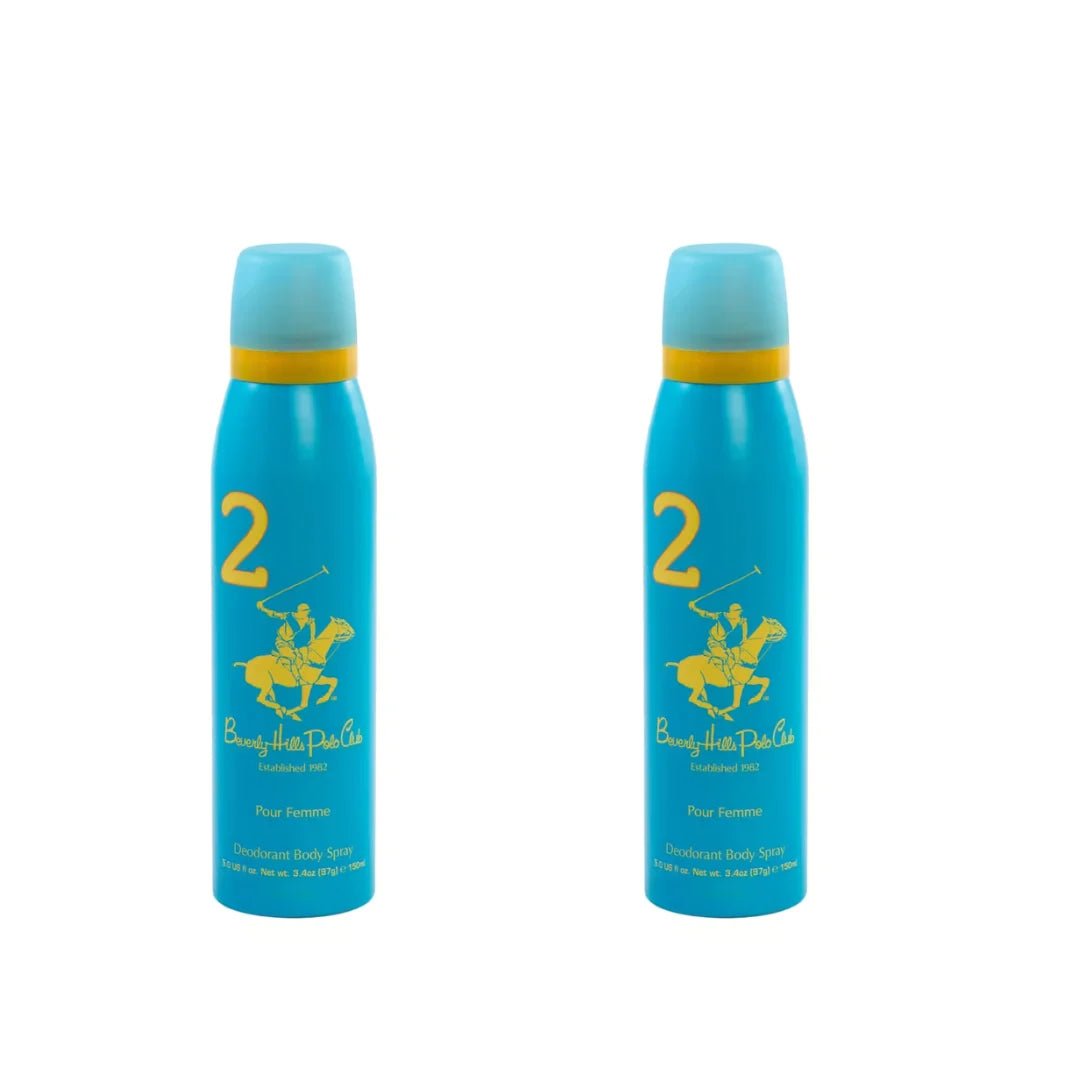 plodowmn22 - Beverly Hills Polo Club No.2 deodorant for women 150ml (pack of 2) - Looknstyle