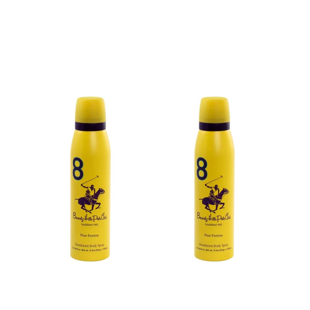 plodowmn82 - Beverly Hills Polo Club No.8 deodorant for women 150ml (pack of 2) - Looknstyle
