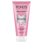 POND11 - POND's Bright Beauty Anti - Dullness & Brightening Facewash With Niacinamide | For Glass - Skin Like Shine And With 4X Visibly Brighter Skin, 200Gm - Looknstyle