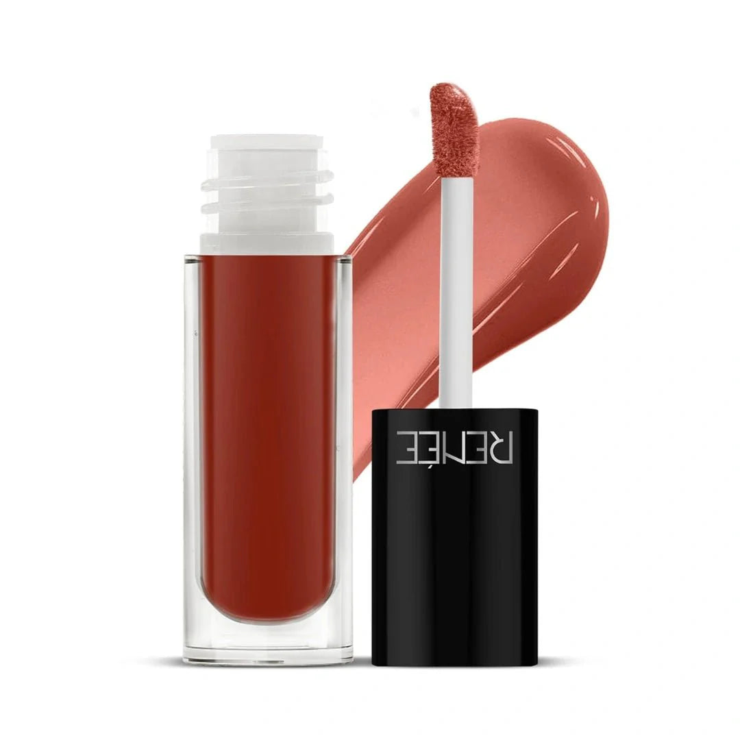 RENEE Hot Lips - Nude Lip Gloss | High - Glossy Shine | Enriched with Vitamin E | Lightweight | Non Sticky | Hydrating Formula | 4.5m - Deals999