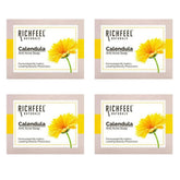 rich4 - Richfeel Calendula Anti - Acne Soap | For Skin prone to Acne & Blemishes | Physician Formulated | Helps Calm & Replenish Skin | 75 g (Pack of 4) - Looknstyle