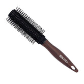 ROOTSWDR12 - ROOTS Truglam Round Hair Brush | Soft Tip Flexible Bristles | Prevent Scalp Scraping & Cuticle Damage | Quick Detangling | For All Hair Types | For Men & Women | Length - 9.3 Inch, Model No - WDR12 - Looknstyle
