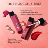 SUGAR Cosmetics Drop A Tint Lip Oil | Glossy & Tinted | Longlasting | Transferproof & Smudgeproof | (07 Mayan Midnight, 4ml)