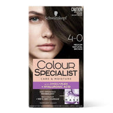 Schwarzkopf Colour Specialist Permanent Hair Colour - 4.0 Medium Natural Brown (165ml) - Deals999