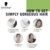 Schwarzkopf Simply Color Permanent Hair Colour - 1.00 Natural Black 142.5 ml - Deals999