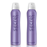 secrt6 - Secret Temptation Romance Deo for Women, Pack of 2(150ml each)|Body Spray|Deodorant Combo Pack|Long Lasting - Looknstyle