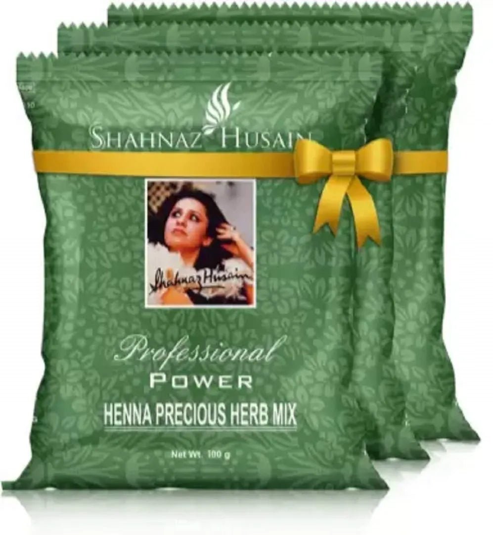 shahepoder - Shahnaz Husain Henna Herb Mix (100gm x3) - Black - Looknstyle