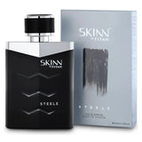 skinnsteele - Skinn By Titan , Steele Long Lasting Fresh Edp For Men - 100 Ml Perfume For Men Liquid Eau De Parfum For Men Premium Fragrance Grooming Essentials - Looknstyle