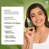 Plum Green Tea & Zinc Complex 3% Serum | With AcnacidolTM BG & natural AHAs | Fights Pimples & Tightens Pores | Controls Oil & Gently Exfoliates