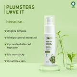 Plum Green Tea Mattifying Face Moisturizer for Daily Use | Fights Acne, Controls Oil & Hydrates Skin | Moisturizer for Face with Glycolic Acid & Glycerin| Non-Sticky Moisturizer for Women & Men | 50ml