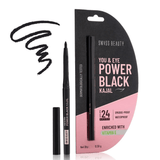 SWISSBEAUTYKAJAL - Swiss Beauty You & Eye Power Black Kajal | Waterproof & Smudge - Proof | 24 Hour Stay | Matte Finish Black Kajal | 0.30gm - Looknstyle
