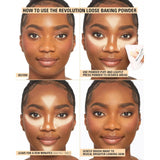 Makeup Revolution, Banana Loose Powder, Makeup Setting Powder, Gives Brighten & Glowing Skin, Provides Long-Lasting Coverage, Reduces Shine for Medium to Dark Skin Tones - 32g