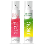 Secret Temptation Te Amo Dazzle and Sparkle No Gas Perfume Body Spray for Women - 120ml (Pack of 2)