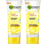 Garnier Set of 2 Bright Complete Vitamin C Brightening Face Wash - 100 g Each
