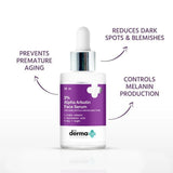 apaarbtsrm - The Derma Co 2% Alpha Arbutin Face Serum - 30ml Treats Dark Spots - Looknstyle