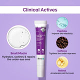 tbcsneycrm - The Derma Co. Snail Peptide 96 Under Eye Repair Cream (15g) - Looknstyle