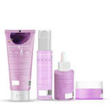 The Plant Fix Plix Jamun Active Acne Range With Cleanser, 2% Salicylic Acid Serum, Smoothie Moisturizer, & Toner l Reduces Active Acne l Detoxifies The Skin ( pack of 4 ) - Deals999