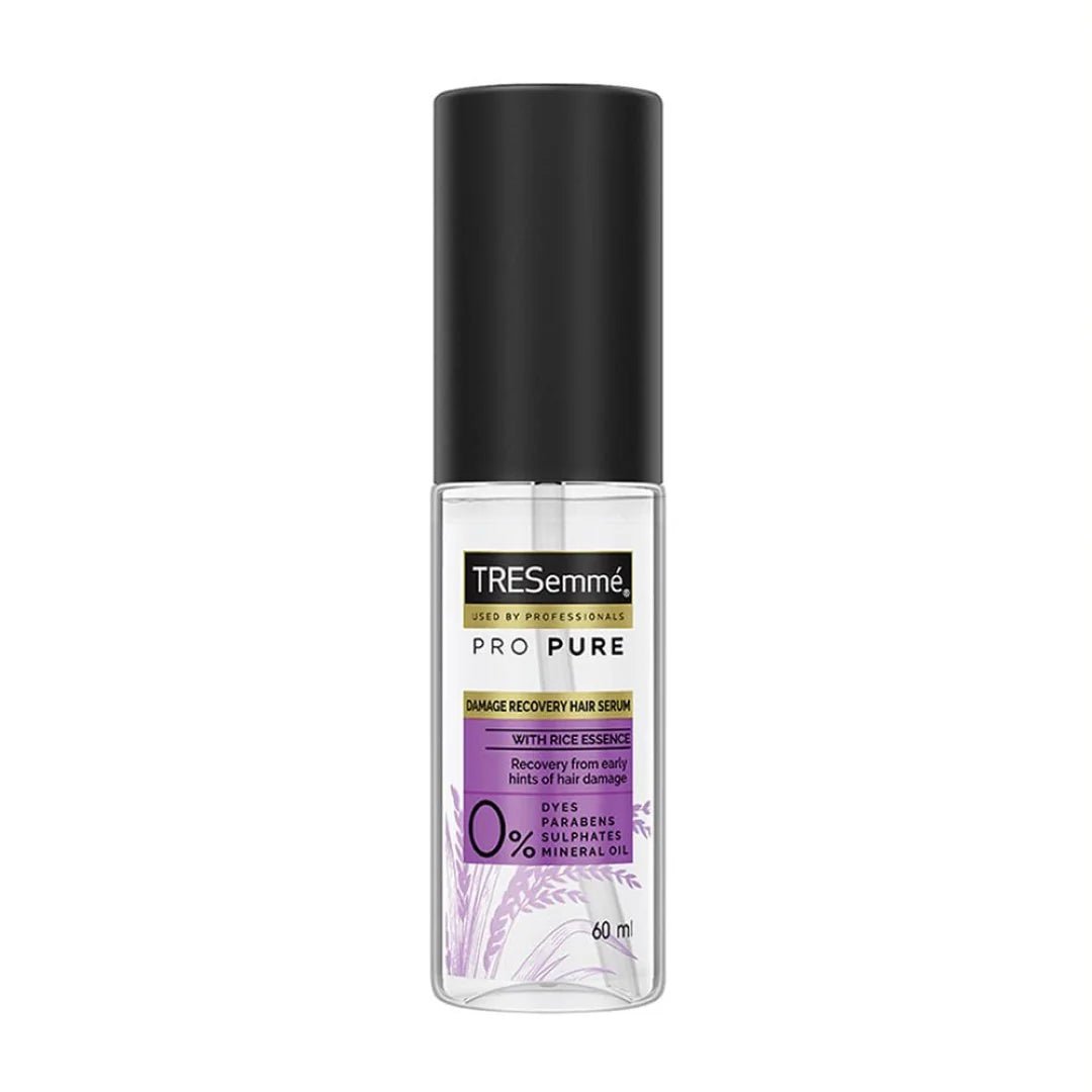 tres4 - TRESemme Pro Pure Damage Recovery Serum 60ml, with Fermented Rice Water, Sulphate Free & Paraben Free, for Damaged Hair - Looknstyle