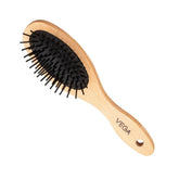 vegabrushR4-CB - Vega Compact Wooden Hair Brush for Men and Women with Travel Friendly, (R4 - CB) - Looknstyle