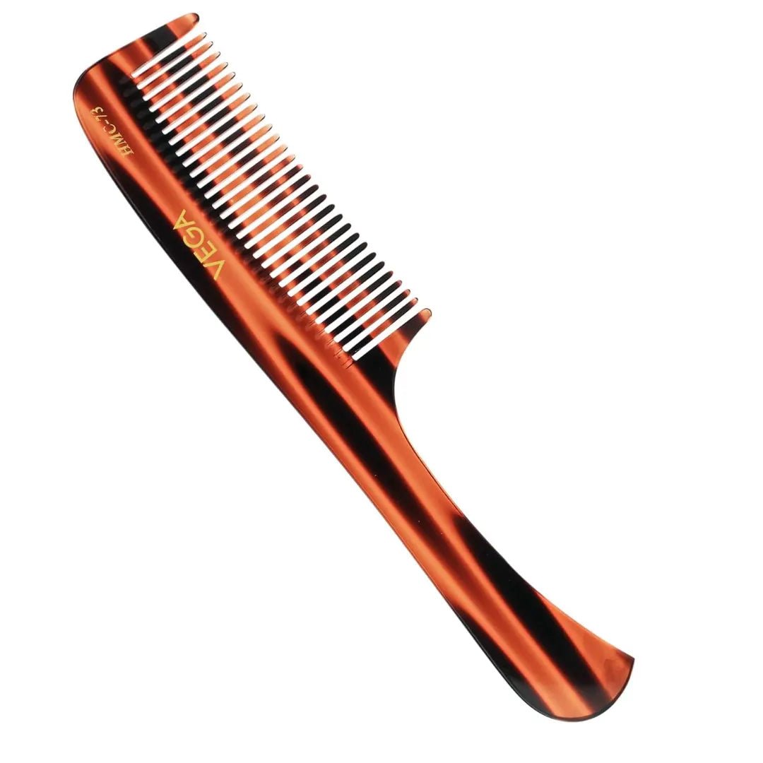 VEGACOMBHMC-73 - Vega Handcrafted Grooming Comb for Men & Women, Detangling, Daily Grooming | Made from Cellulose Acetate Non - petroleum Based Material from Plant, (India's No.1* Hair Comb Brand, HMC - 73) - Looknstyle