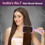 VEGABRUSHE32-PB - Vega Paddle Hair Brush for Men & Women| Wide Detangler Brush for Long, Thick & Curly Hair | Smooth & Shiny Finish | Hair Comb for Men | (India's No.1* Hair Brush Brand, E33 - PB) - Looknstyle