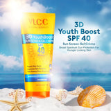 VLCC 3D Youth Boost SPF 40 +++ Sun Screen Gel Cream - 50g - Deals999