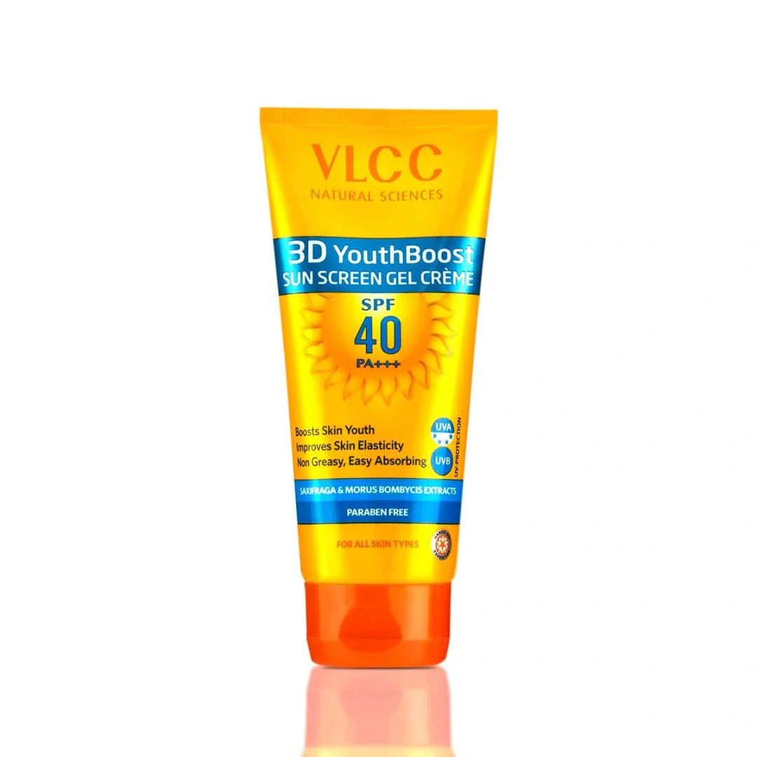 VLCC 3D Youth Boost SPF 40 +++ Sun Screen Gel Cream - 50g - Deals999
