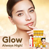 VLCC Gold Facial Kit with FREE Rose Water Toner - 300g + 100ml | 24K Colloidal Gold And Aloe Vera At Home Facial Kit | Bright & Radiant Complexion, Skin Cell Regeneration | Instant Glow Facial. - Deals999