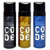 ws56 - Wild Stone Code Platinum, Gold, Titanium Body Perfume (120ml each) - Looknstyle