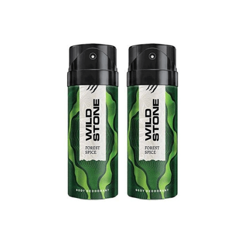 ws59 - Wild Stone Forest Spice Deodorant For Men 150 ML (Pack of 2) - Looknstyle