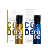 ws54 - Wild Stone Mens Perfumed Body Spray Gold And Titanium - 120ml (Pack of 2) - Looknstyle