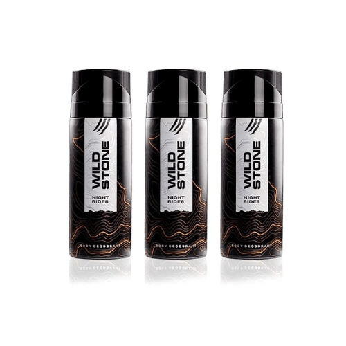 ws5 - Wild Stone Night Rider Deodorants Body Spray for Men, Long Lasting Deo - 150ml (Pack of 3) - Looknstyle