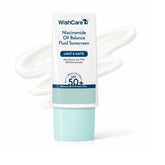 WISHCARENIACINAMIDEOILBALANCEFUILDSUNSCREEN - WishCare Niacinamide Oil Balance Fluid Sunscreen SPF 50 PA++++ In - Vivo Tested | 8Hrs+ SPF Protection | Lightweight, Matte & No White Cast | Sunscreen SPF 50 For Oily Skin, Sensitive, Dry & Combination Skin | For Women & Men | 30g - Looknstyle