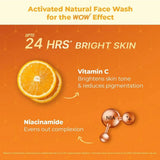 WOW Skin Science Brightening Vitamin C & Niacinamide Face Wash - 100ml ( Pack of 2) - Deals999