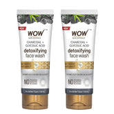 WOW Skin Science Wow Activated Charcoal Infused With Activated Charcoal Face Wash - 100ml (Pack of 2) - Deals999