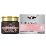 wanancrm - WOW Skin Science Anti Aging Night Cream - No Minerals And No Parabens - Infused With Matrixly 3000 Peptide, Hyaluronic Acid & Vitamin C - 50Ml - Looknstyle