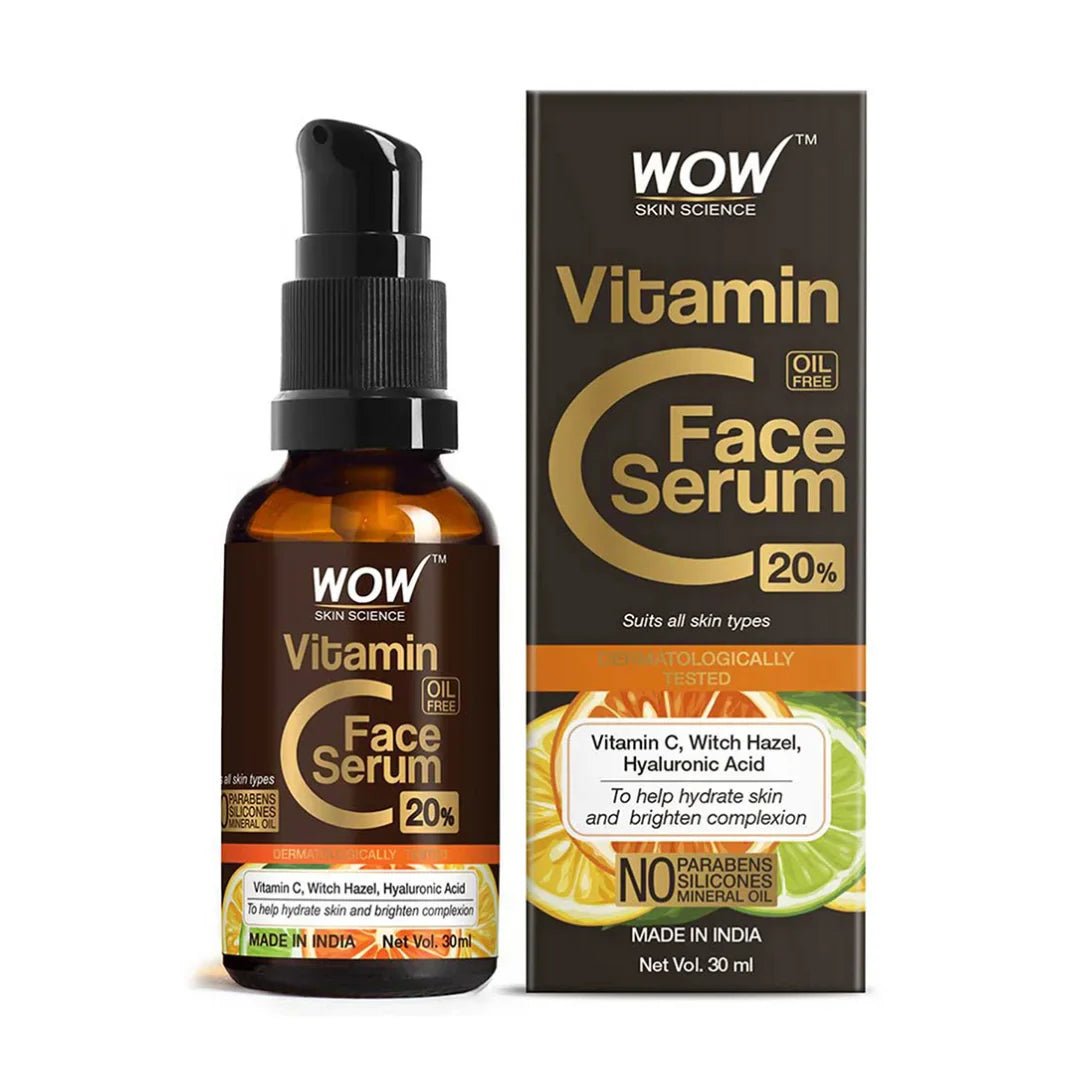 wvitcfacrm - WOW Skin Science Brightening 20% Vitamin C Face Serum (30ml) - Looknstyle